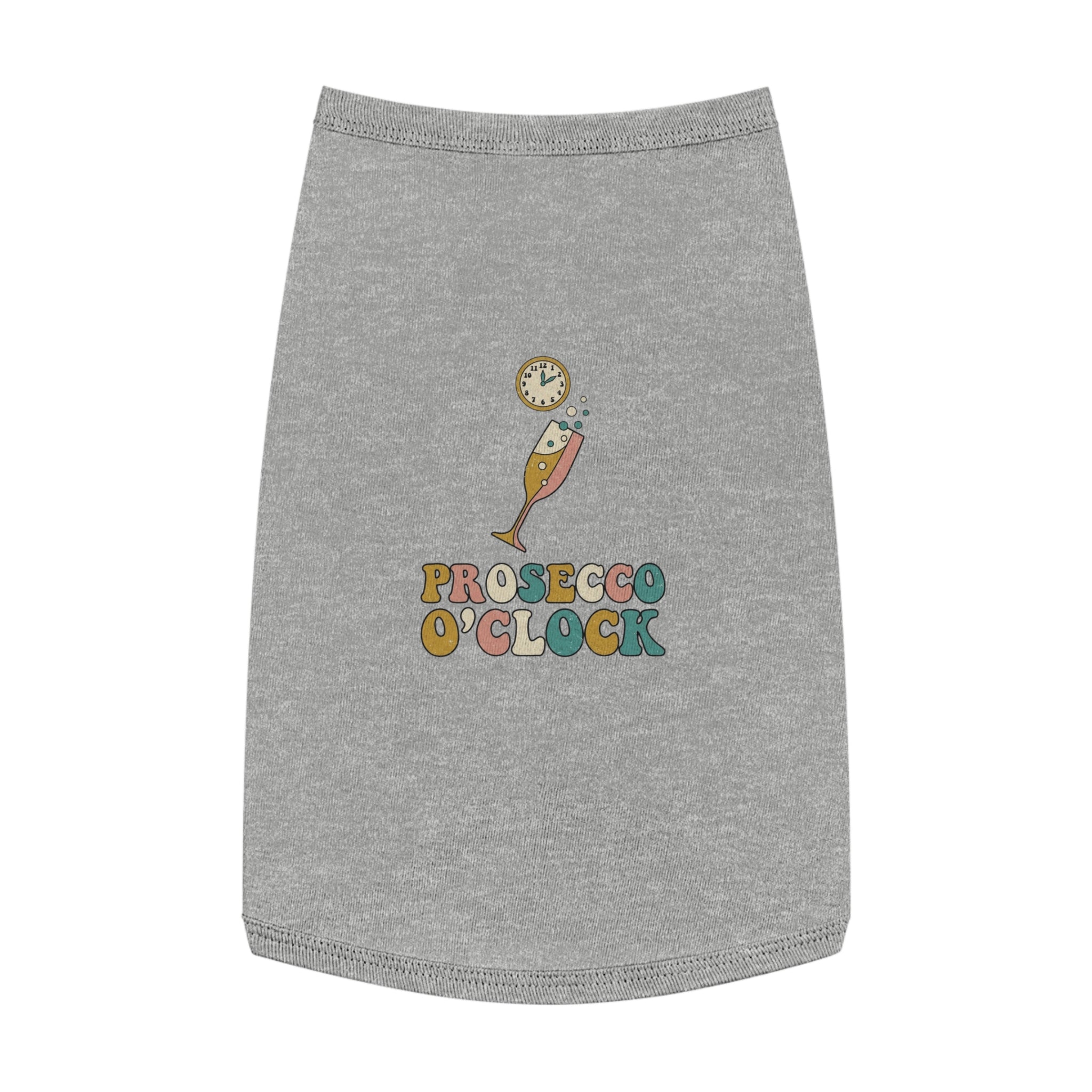 Prosecco O’Clock Pet Tank Top cute drink graphic dog shirt