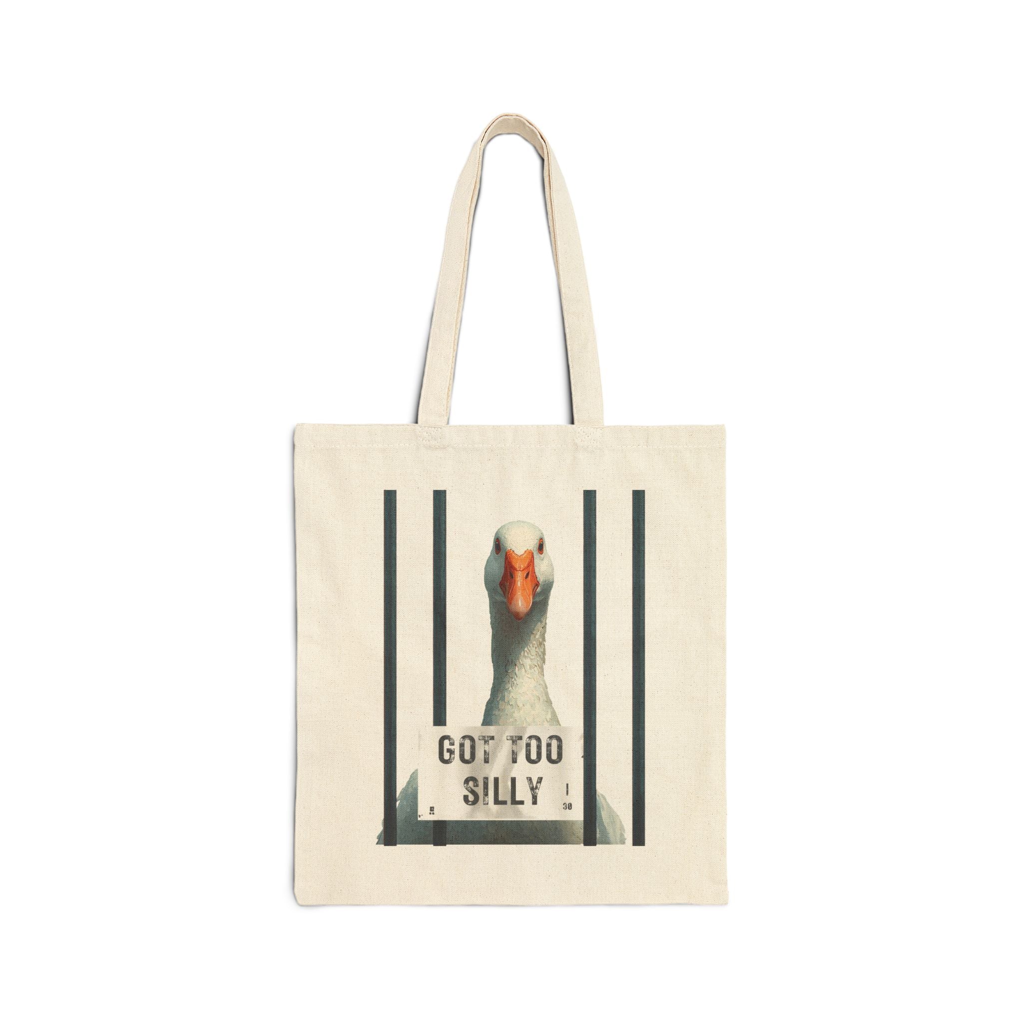 Silly Goose Canvas Tote Bag — Funny Gag Gift