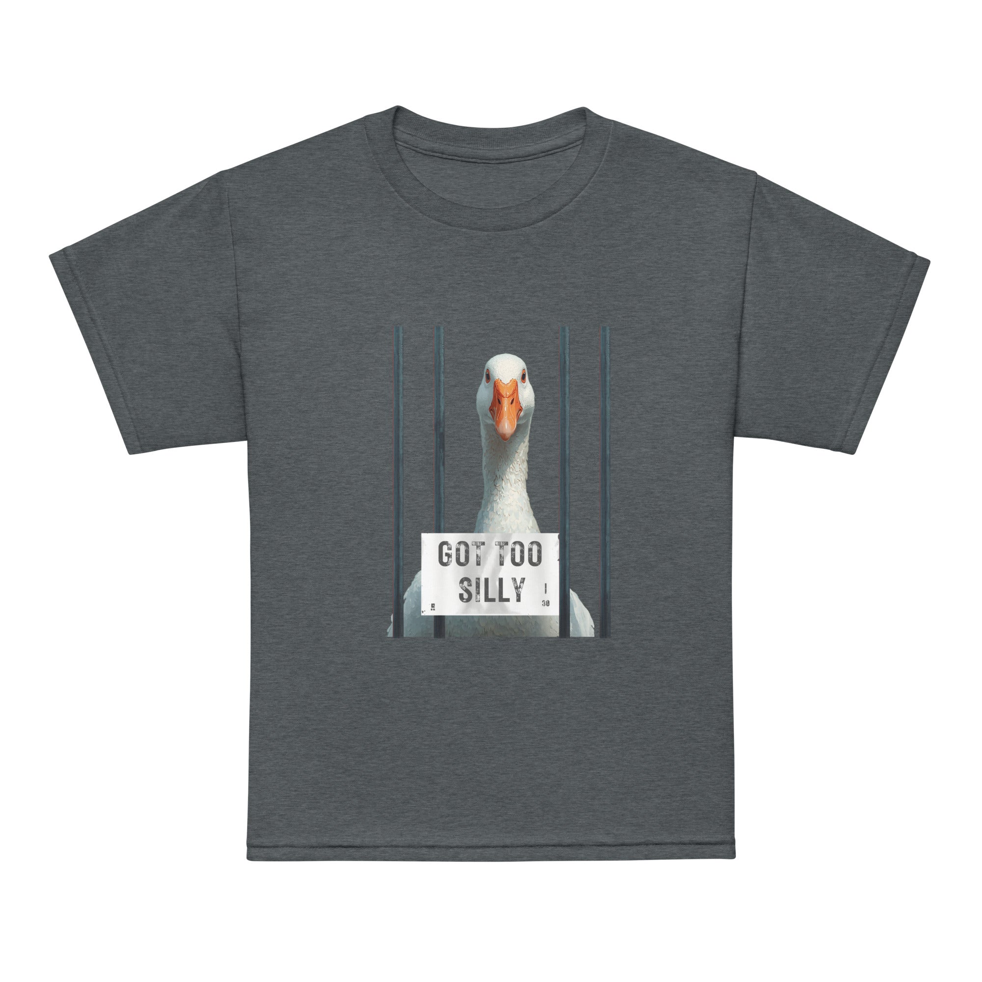 Got Too Silly Goose Mugshot Funny Kids T-Shirt