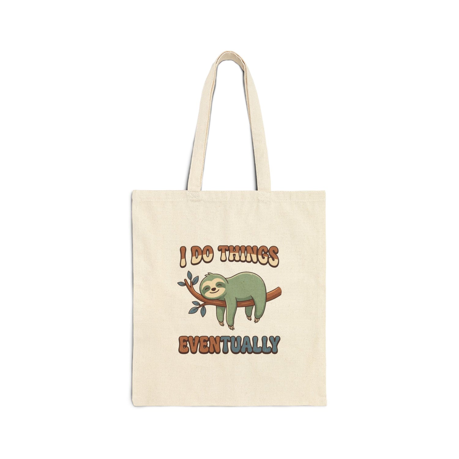 Sloth Coffee Canvas Tote Bag — Funny Animal Tote
