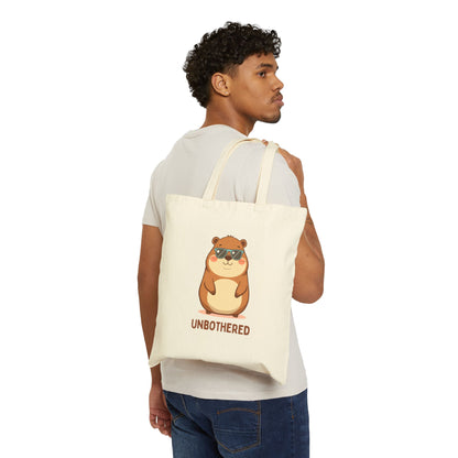 Unbothered Canvas Tote Bag — Funny Everyday Tote