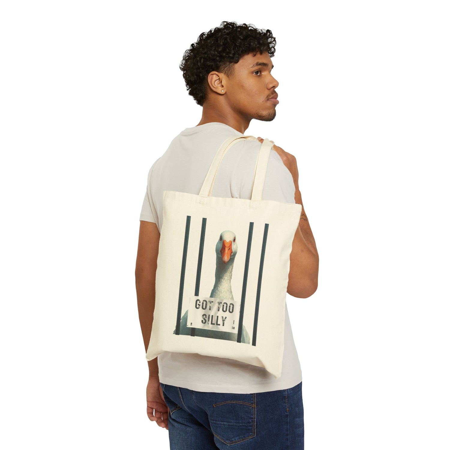 Silly Goose Canvas Tote Bag — Funny Gag Gift