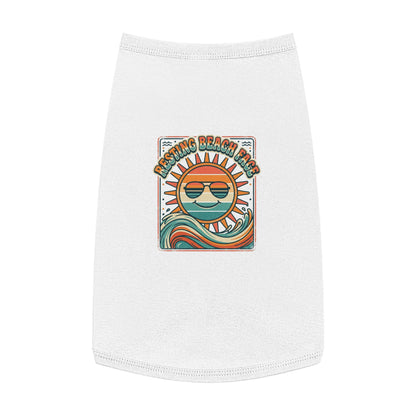 Resting Beach Face Pet Tank Top