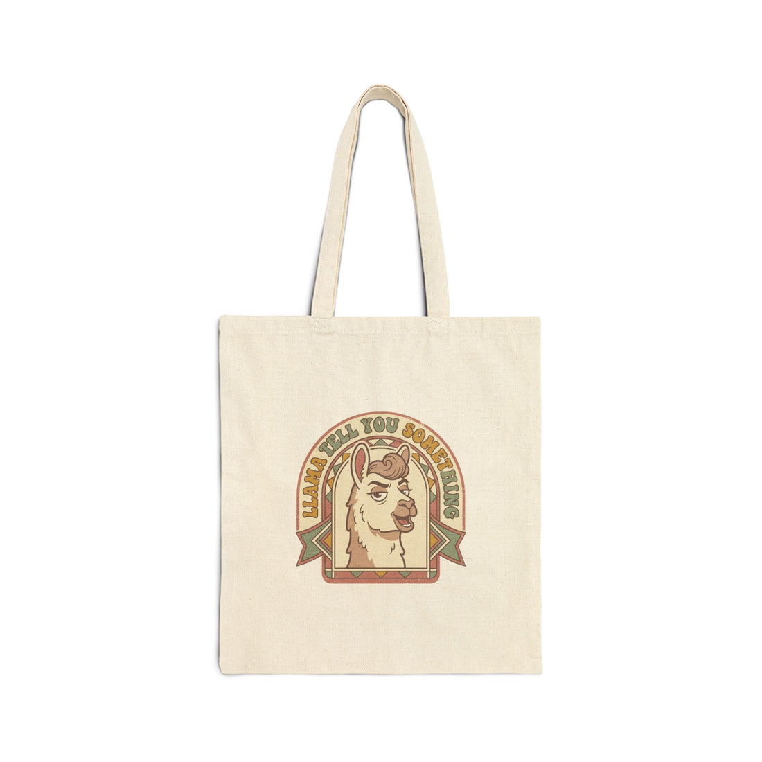 Retro Dog Canvas Tote Bag — Dog Lover Gift