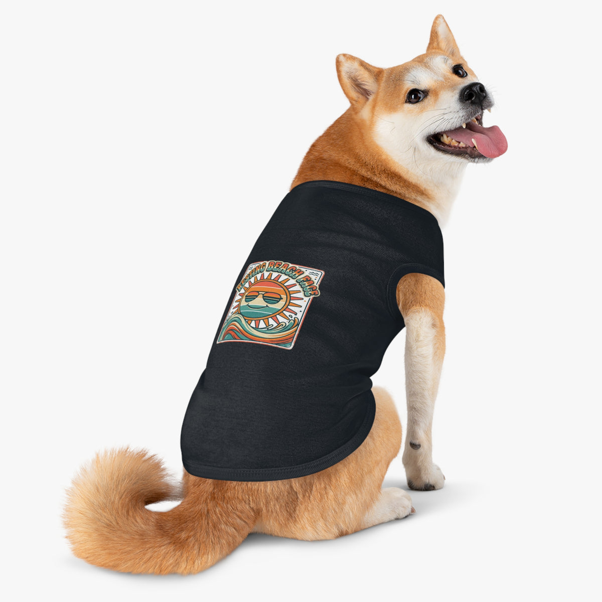 "Resting Beach Face" Pet Tank Top — Funny Summer Cat and Dog Shirt