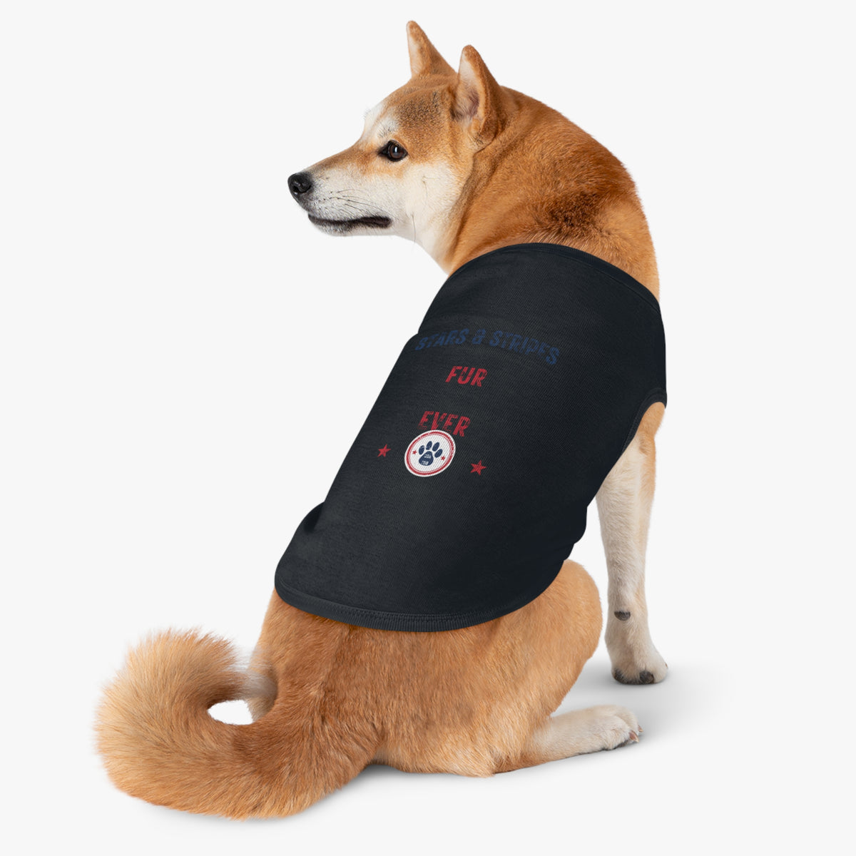 "Stars and Stripes Fur Ever" Patriotic Pet Tank — 4th of July Cat and Dog Shirt