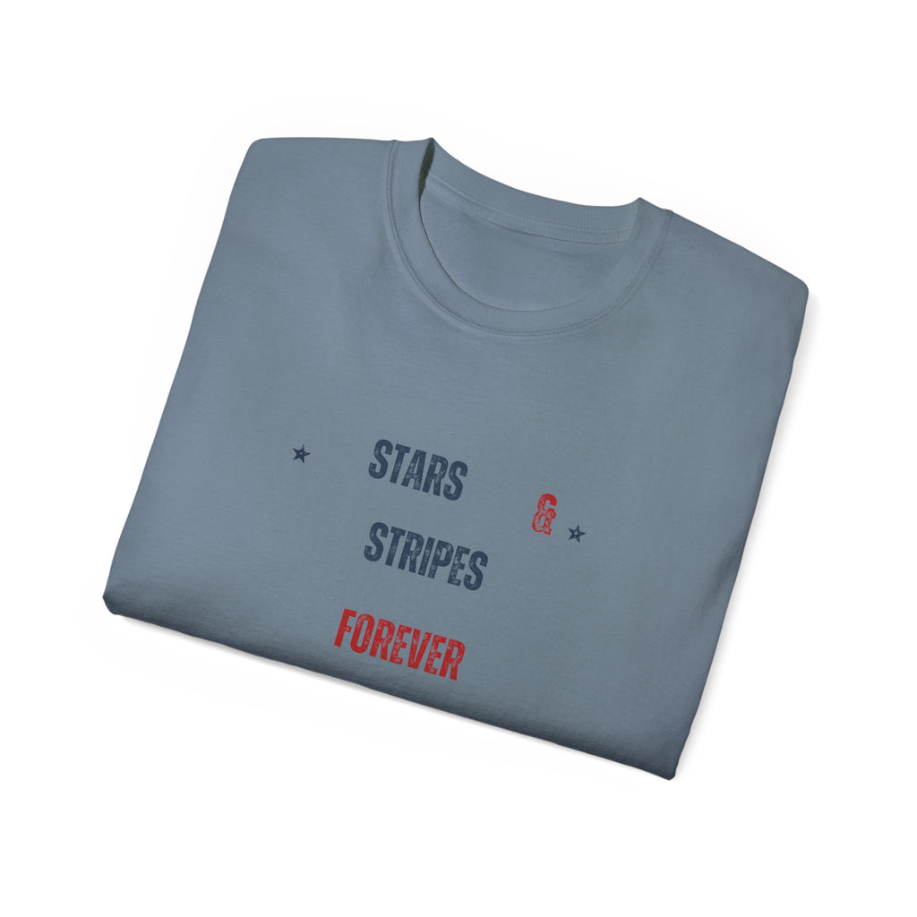 Stars & Stripes Forever Tee — Patriotic USA Flag Graphic T-Shirt