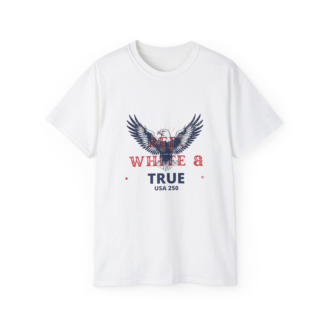 Patriotic Eagle White True T-Shirt