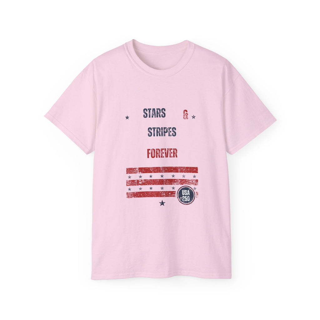 Stars & Stripes Forever Tee — Patriotic USA Flag Graphic T-Shirt