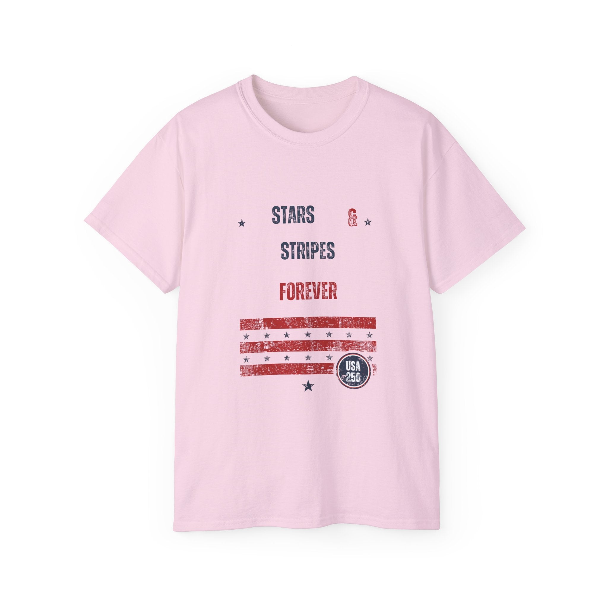 Stars & Stripes Forever Tee — Patriotic USA Flag Graphic T-Shirt