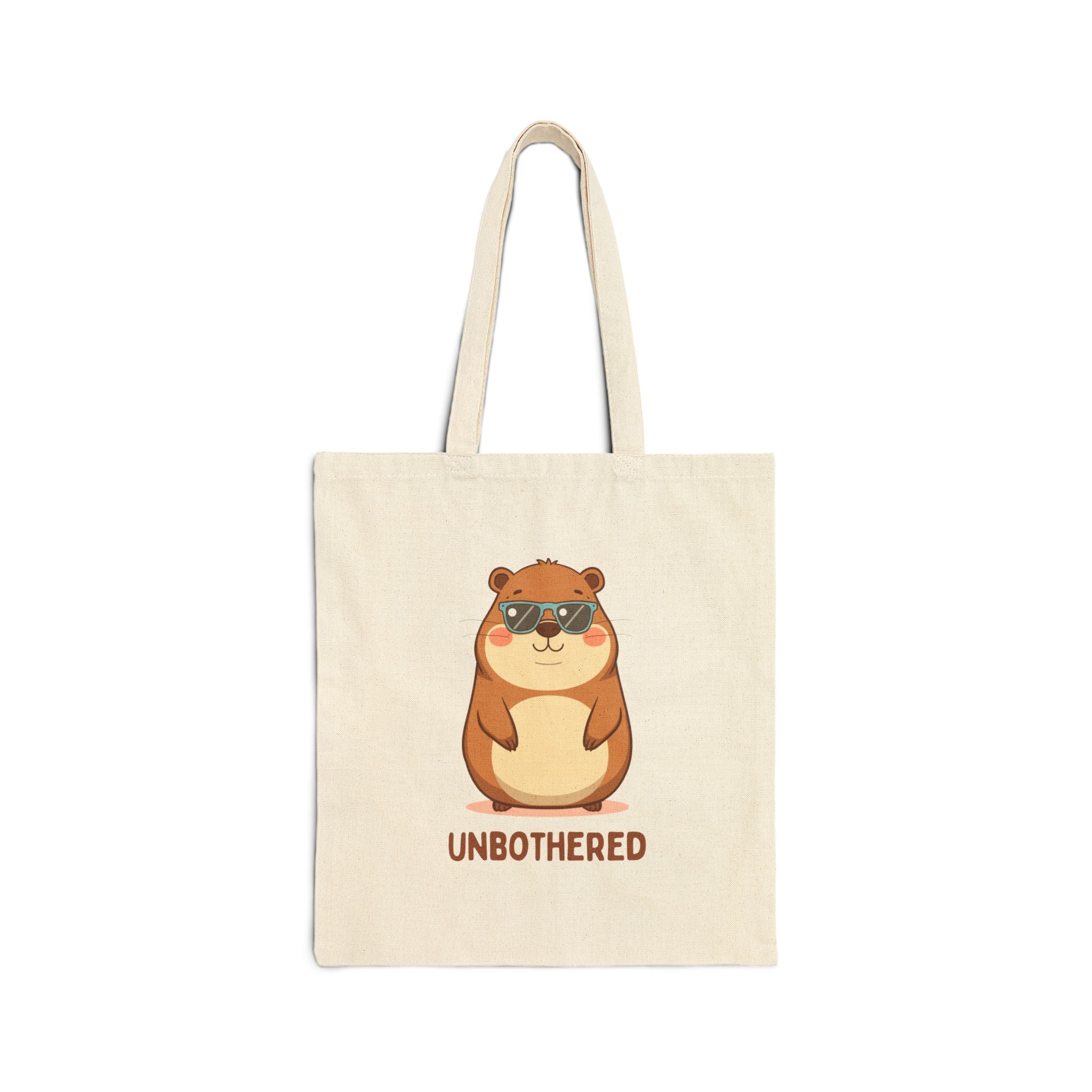 Unbothered Canvas Tote Bag — Funny Everyday Tote