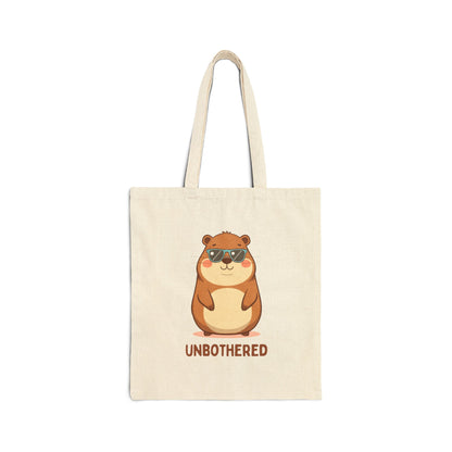 Unbothered Canvas Tote Bag — Funny Everyday Tote