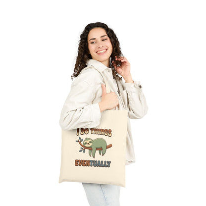 Sloth Coffee Canvas Tote Bag — Funny Animal Tote