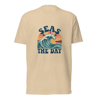 Seas the Day Retro Wave Funny T-Shirt