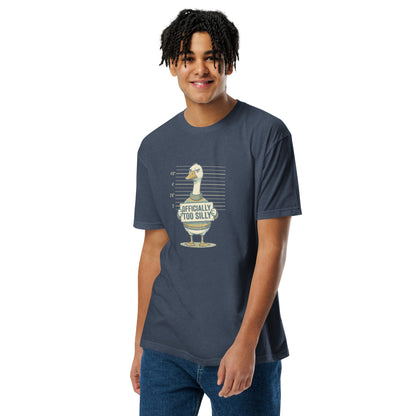 Officially Too Silly" Goose Mugshot Funny T-Shirt