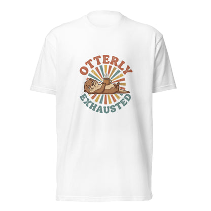 Otterly Exhausted" Funny Coffee T-Shirt