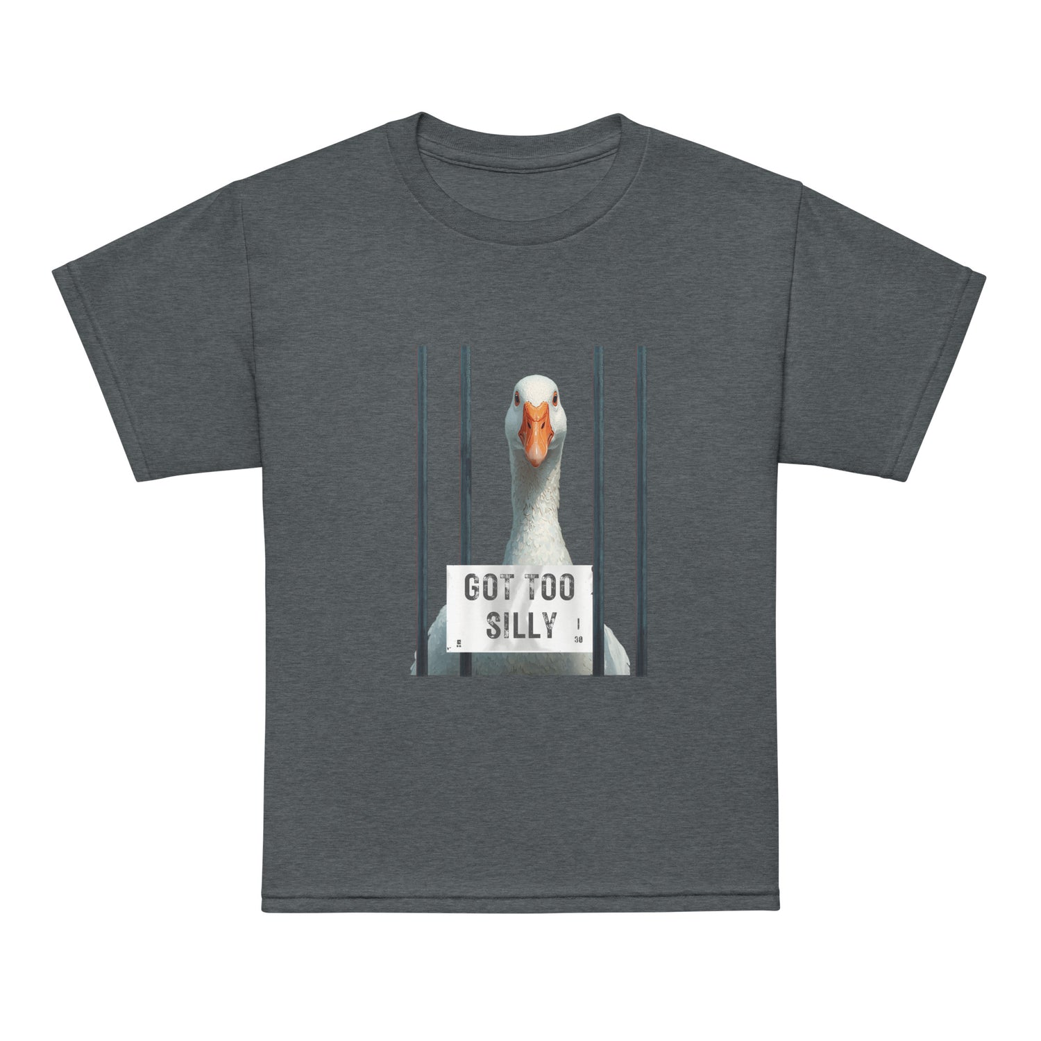 Got Too Silly Goose Mugshot Funny Kids T-Shirt