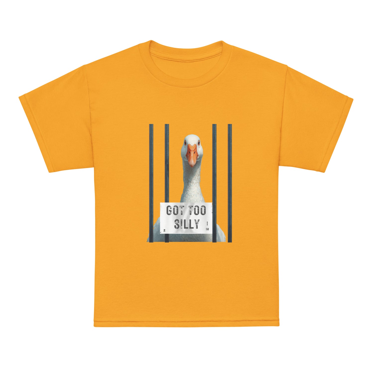 Got Too Silly Goose Mugshot Funny Kids T-Shirt